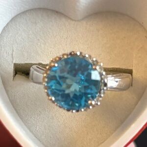 Elegant Blue Topaz Ring